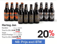  hertog jan speciaalbieren 3 8 20 30 karakter grand tripel prestige tray 