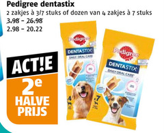  2 4 7 pedigree dentastix zakjes 3 stuks dozen 2e halve daily oral care 
