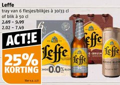  leffe speciaalbieren blikjes bier 6 25 50 tray 30 33 blik effe deo liter v.a. 0.0 bruin blonde blond 