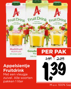  1 100 aaa fruit drink multifruit multifruits gouda wallet appelsientje fruitdrink vleugje zuivel soorten pakken liter pak sap 