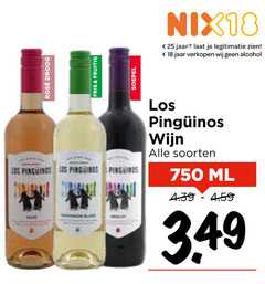  rose rode wijn witte 18 25 750 nix18 jaar legitimatie alcohol rosee droog fris fruitig soepel pinguinos soorten ml 