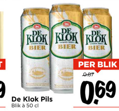  de klok blikjes bier 50 pils blik 