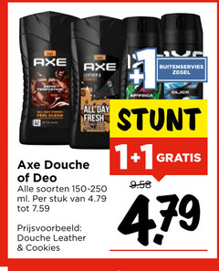 1 axe clean douche deo all day fresh soorten ml stuk leather buitenservies zegel 