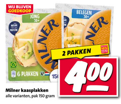  milner kaasplakken 2 6 10 15 25 150 nature proteine jong belegen 30 pak pakken 