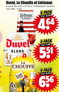  liefmans duvel la chouffe speciaalbieren 4 25 33 330 pack fles varieeren fruitesse 4x blond ml blonde 
