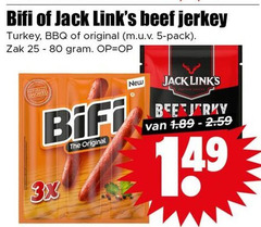  5 25 80 bifi jack beef turkey bbq original pack zak new bee smoked 3x 