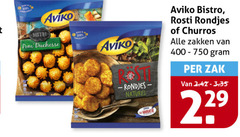  100 aviko bistro pom duchesse naturel rosti rondjes churros zakken zak variatie 