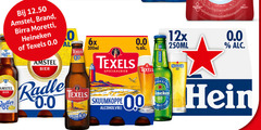  heineken alcoholvrij bier 1870 radler amstel brand moretti texels 0.0 6x 300ml speciaalbier skuumkoppe alcohol vrij 12x 250ml malt pour recyclable bottle 