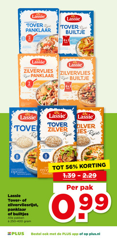 2 8 10 50 100 lassie tover panklaar builtje pers gedoe droge korrel zilvervlies min volkoren spinazie portobello tin tomaat zilver rijst lies zilvervliesrijst witte variatie krokante tandoori tofublokjes tip geroosterde groente builtjes pakken achterzijde pak plus.nl 