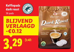  bellarom koffiepads 36 100 dark roast pads people nature verlaagd gecertificeerde arabica robusta padmachines sterkte 