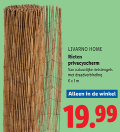  livarno home rieten privacyscherm natuurlijke draadverbinding 