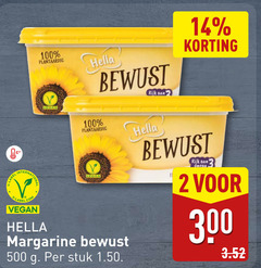  2 14 100 300 500 plantaardig hella rijk label national margarine stuk 