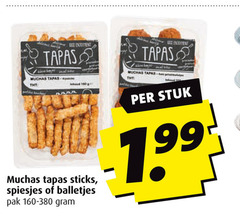  tapas muchas sticks spiesjes balletjes pak stuk 
