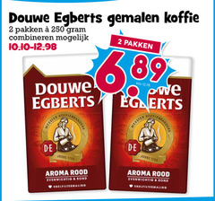  douwe egberts koffie 2 3 250 gemalen pakken combineren meester joure aroma rood evenwichtig rond snelfiltermaling kilo koffiebranders 