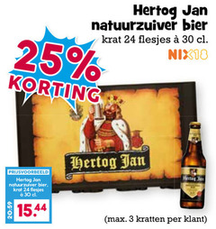  hertog jan krat bier 3 24 25 30 natuurzuiver nix18 kratten 