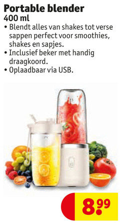  blender 400 portable ml shakes verse sappen smoothies sapjes beker draagkoord oplaadbaar usb 8 99 