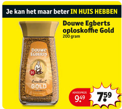  douwe egberts oploskoffie 200 beter huis gold excellent 