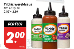  fles ml 2. liter yoghurt munt shoarma knoflook 