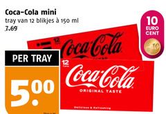  coca-cola cola 10 12 150 coca mini tray blikjes ml 00 50 original taste refreshing cent 