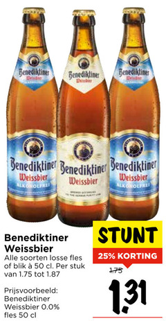  benediktiner speciaalbieren 25 50 weissbier alkoholfrei soorten fles blik stuk 0.0 