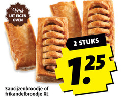  2 vers oven saucijzenbroodje frikandelbroodje xl stuks 