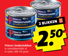  princes tonijn in blik 2 10 tonijnstukken zonnebloemolie water blikken 