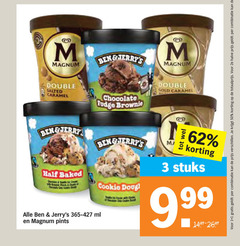  1 3 50 magnum double salted caramel chocolate fudge gold jerry baked combinatie 2e halve cookie doug stuks ml pints 