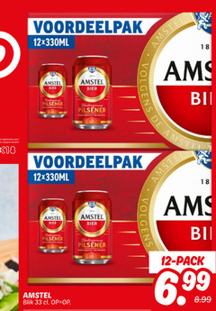  amstel blikjes bier 12 18 33 legitimatie alcohol pilsener blik pack 