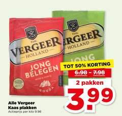  2 34 50 gewone kaas weer fam ronde goudse gesneden holland jong belegen mild romig vergeer actieprijs kilo gouda pakken 3.99 