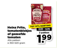  2 100 heinz tomato frito original tomates tomaten tomatenblokjes gezeefde pakken 