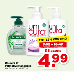  3 palmolive hygiene sensitive handwash with skin antibacterial aloe vera extract uni cura handzeep savon mains beschermt anti bacterieel klinisch bewezen limoen unicura ml 