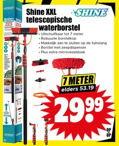  7 shine buiten bezem xxl telescopische meter robuuste borstelkop tuinslang borstel zeepdispenser microvezeldoek elders 
