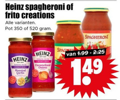  350 heinz spagheroni frito creations pot tomato roasted garlic caramelised onions 