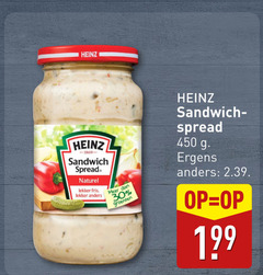  30 450 heinz sandwich spread naturel fris groenten ergens 