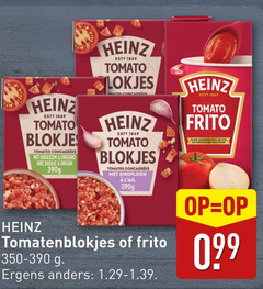  heinz tomato blokjes tomates basilicum oregano avec 390g frito knoflook for base tomatenblokjes ergens 