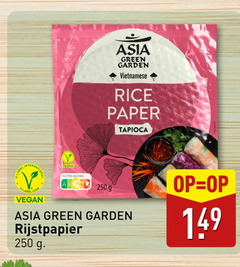  250 label nutri score asia green garden vietnamese rice paper tapioca rijstpapier 