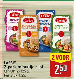  1 2 250 lassie basmati min zilvervlies minuutje zijkant le pack rijst stuk pandan recent 