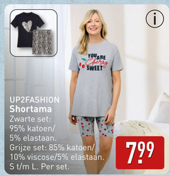  5 10 shortama zwarte katoen elastaan you cherry sweet grijze viscose 