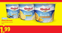  almhof kwark 500 volle vanille citroen spaanse sinaasappel koeling 