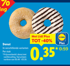  donut stuk vanillevulling varieeren 