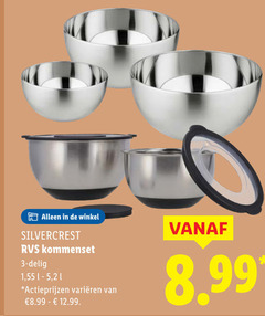  beslagkom mengkom 3 silvercrest rvs kommenset delig 1 5 varieeren 