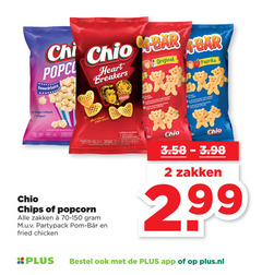  chio chips popcorn 2 25 sweet salty bar heart breakers original pour portion pro shaped potato snack zakken partypack pom bear fried chicken paprika classic krokant sans gluten zonder kunstmatige smaakversterkers artificiels kleurstoffen colorants plus.nl 