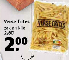  patat 1 verse frites zak kilo 2 