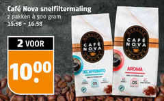  cafe nova koffie 2 500 1000 mcafee snelfiltermaling pakken aroma 