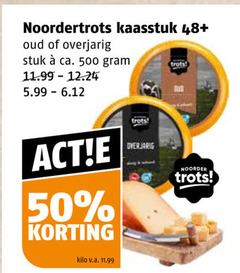  noordertrots kaas 50 500 kaasstuk 48 oud overjarig stuk ca. 5.99 kilo v.a. trots noorder 