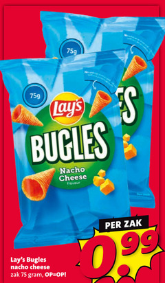  lays zoutjes 99 bugles nacho cheese flavour zak 