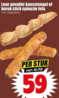  luxe gevulde kaasstengel borek stick spinazie feta vers afgebakken stuk 