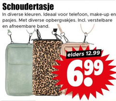  schoudertasje kleuren telefoon make up pasjes opbergvakjes verstelbare afneembare band elders 6 99 