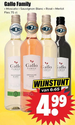  rose witte wijn rode 8 gallo family moscato sauvignon blanc rosee merlot fles 7 vineyards california grenache 