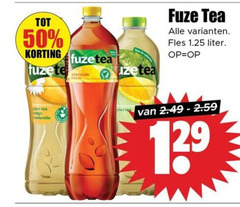  fuze tea ice 50 fuzetea sparkling cafe fles liter 13 
